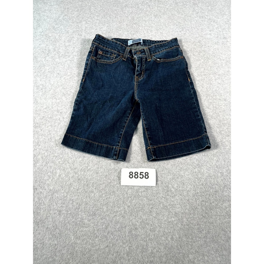 Signature by Levi's Shorts Womens 4 Blue Denim Dark Wash Cotton Stretch Casual